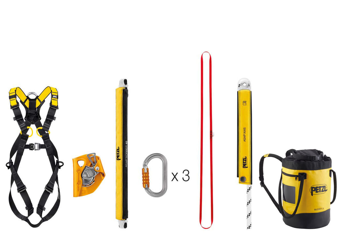 Petzl ASAP® FALL ARREST KIT – Professionelles Absturzsicherungsset mit NEWTON Gurt
