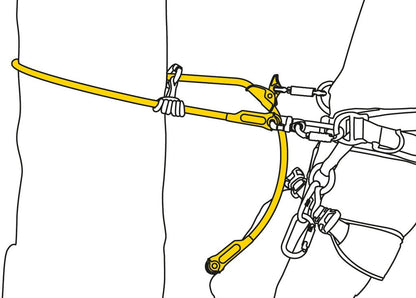 Petzl MICROFLIP Verbindungsmittel mit Stahlkern für Baumpflege | Verstellbar & Schnittfest