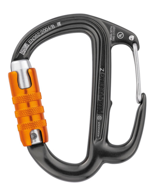 Petzl FREINO Z Karabiner mit Bremssporn für Abseilgeräte