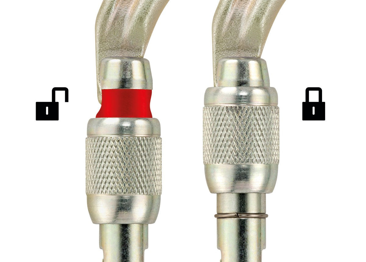 Petzl VULCAN Hochfester asymmetrischer Stahlkarabiner