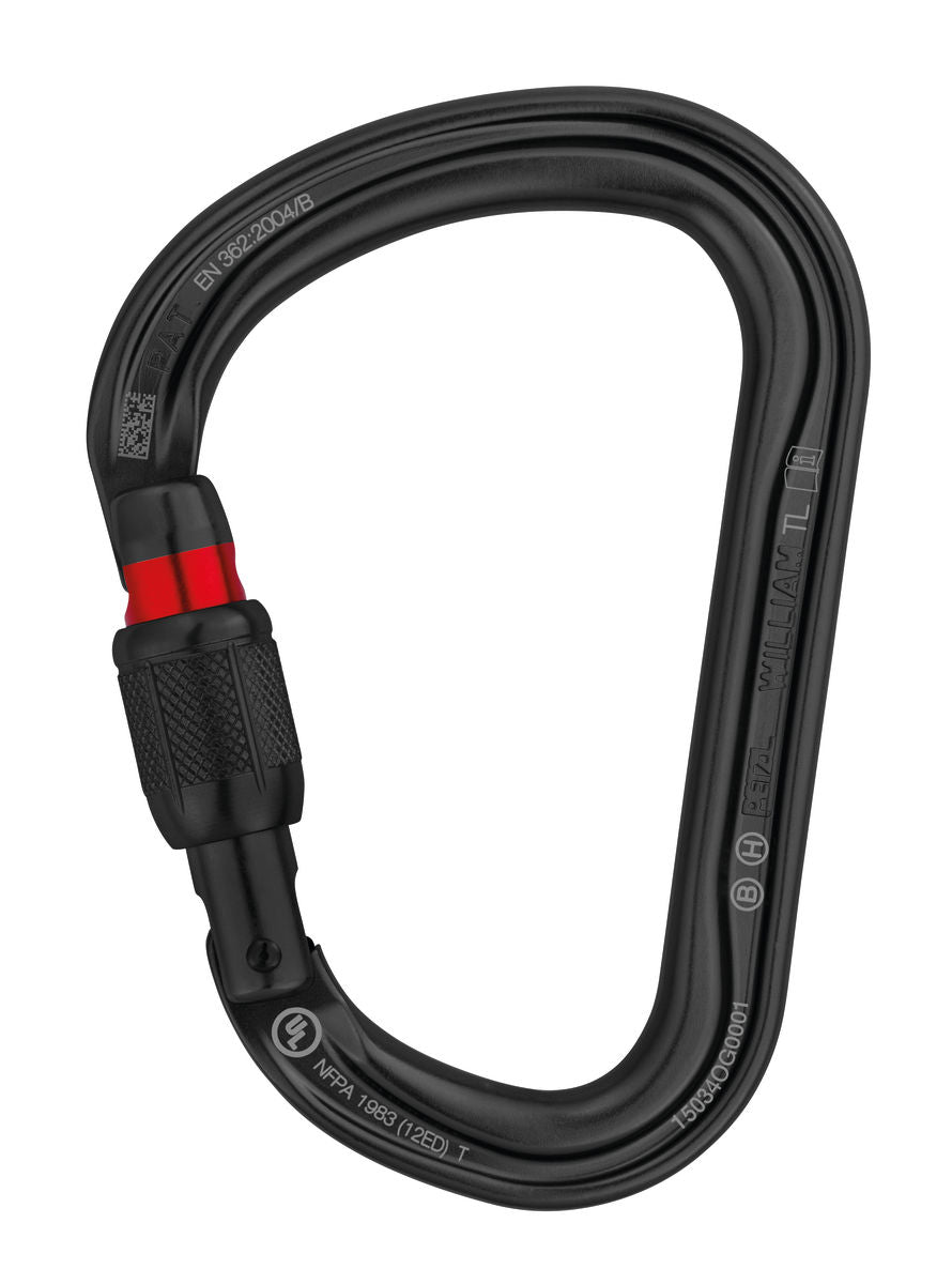Petzl WILLIAM - Leichtgewichtiger, großer asymmetrischer Karabiner