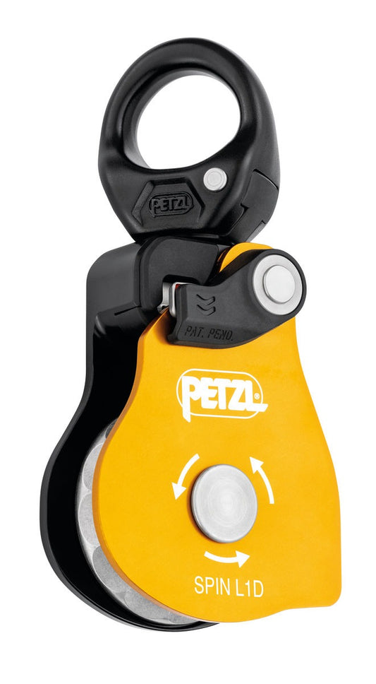 Petzl SPIN L1D Seilrolle mit Rücklaufsperre & Wirbel