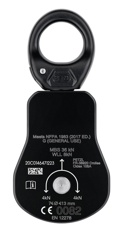 Petzl SPIN L1 Seilrolle mit Wirbel – Hocheffiziente Einzelrolle