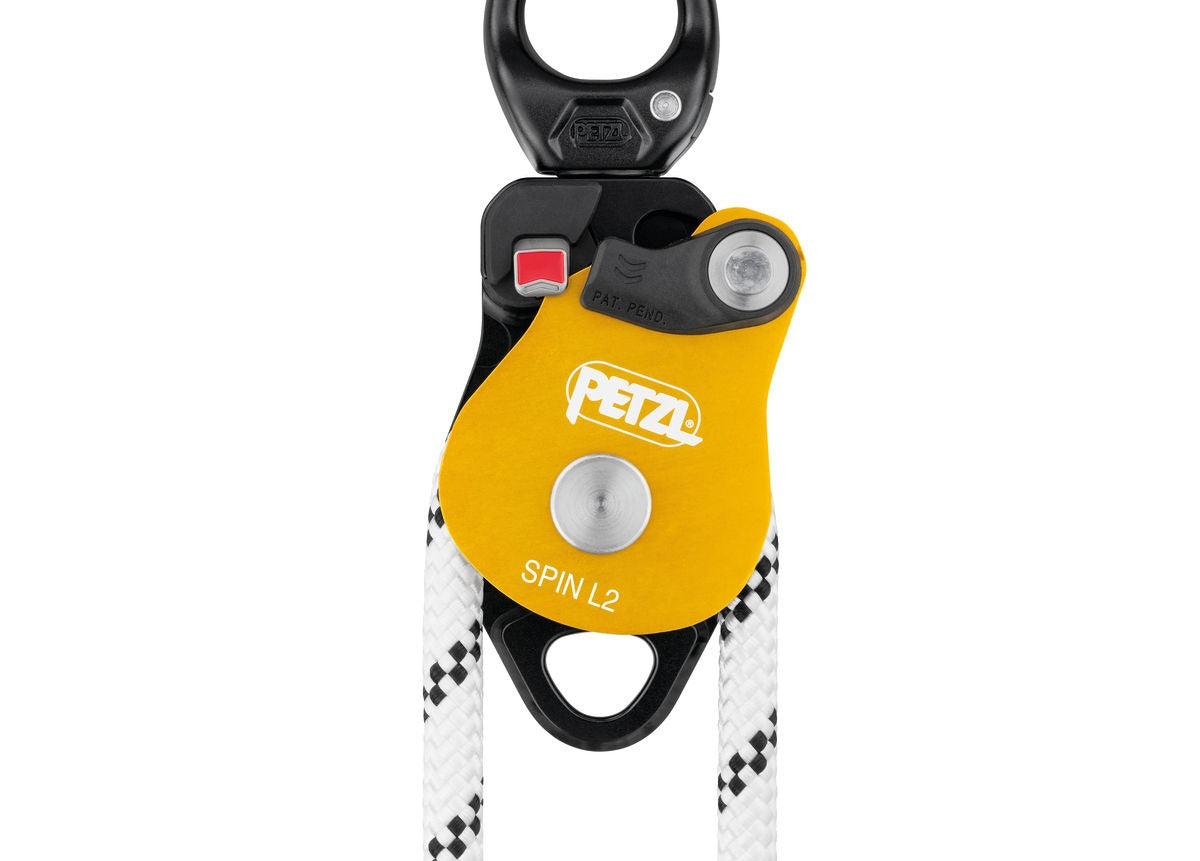 Petzl SPIN L2 Hocheffiziente Doppel-Seilrolle mit Wirbel