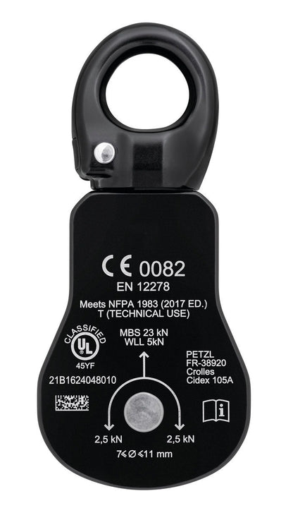 Petzl SPIN S1 Kompakte Seilrolle mit Wirbel