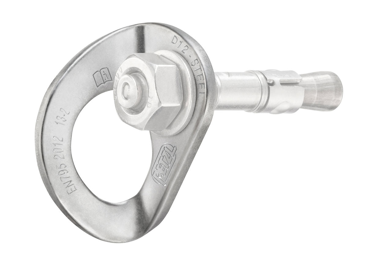 Petzl COEUR STEEL Bohrhakenlasche aus Stahl für Anschlagpunkte