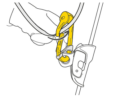 Petzl ROLLCLIP A - Karabiner mit Seilrolle