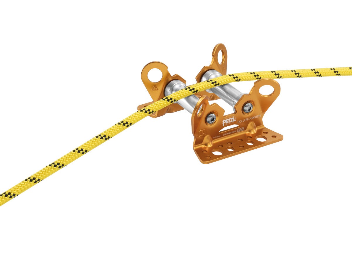 Petzl ROLLER COASTER | Wendbarer, kugelgelagerter Kantenschutz für Seile