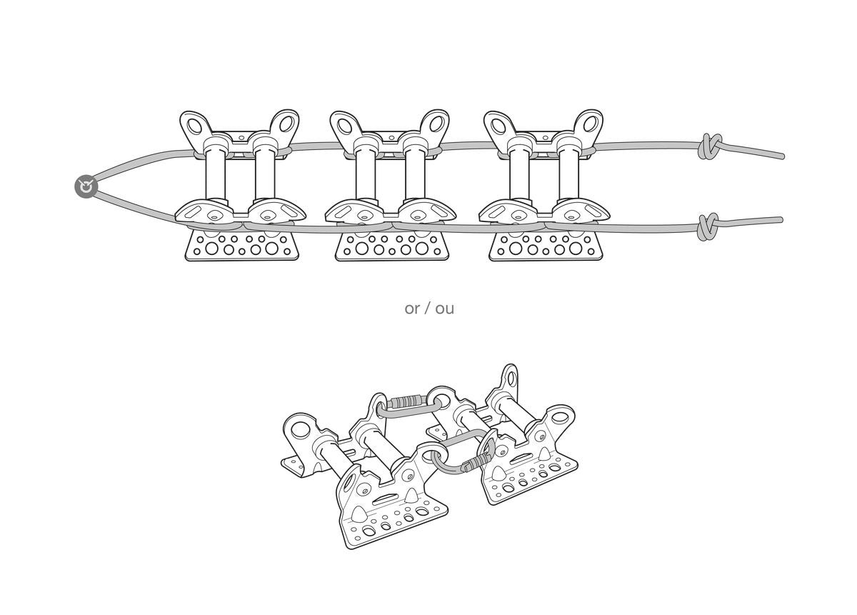 Petzl ROLLER COASTER | Wendbarer, kugelgelagerter Kantenschutz für Seile